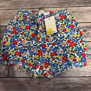 Mini boden floral cord bloomers nwt 3/4